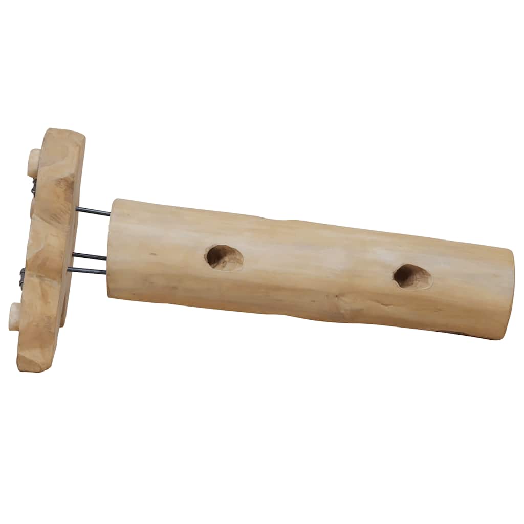 Vinreol til 8 flasker 40x30x80 cm massivt teaktræ - number 4.