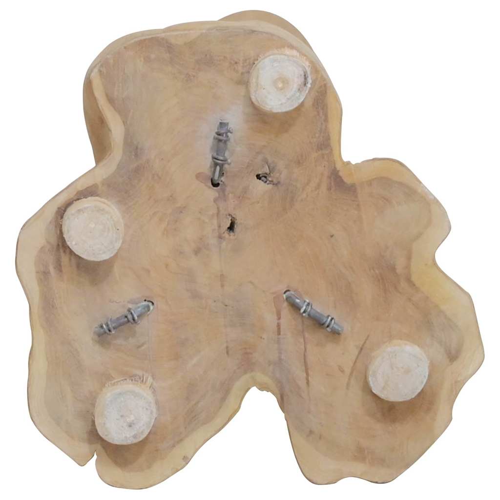 Vinreol til 8 flasker 40x30x80 cm massivt teaktræ - number 5.