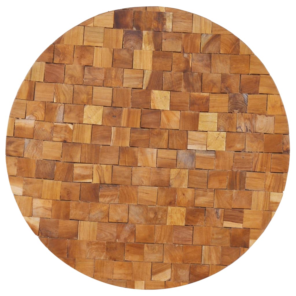 Sofabord 60x60x35 cm massivt teaktræ - number 6.