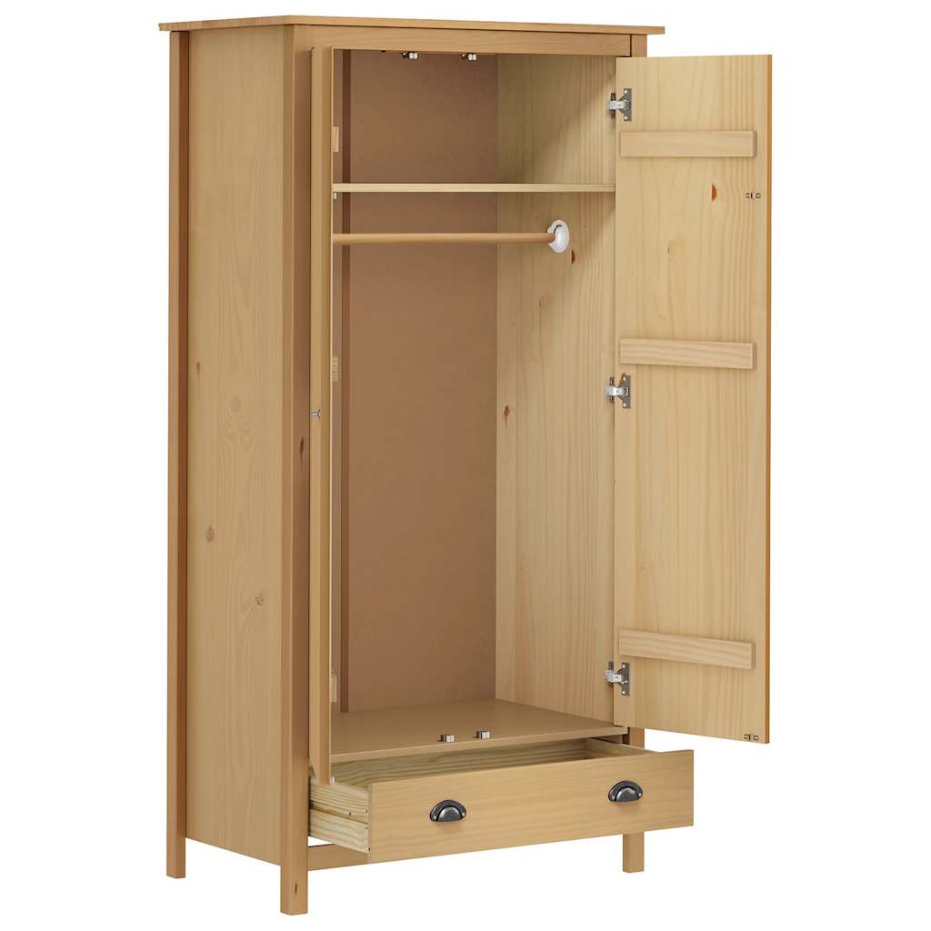 Ormar s 2 vrata hill 89x50x170 cm puni bor - smeđi, 1 - number 3.