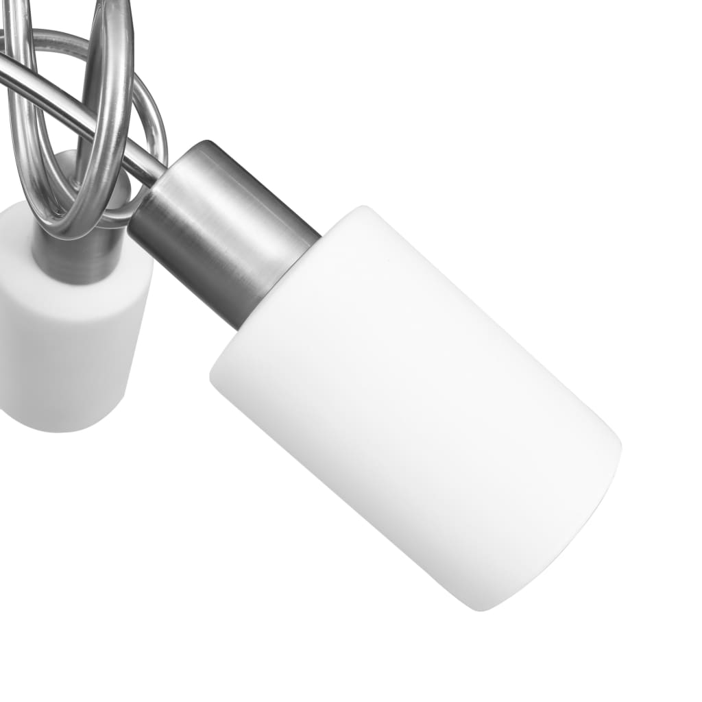 Plafonnier avec abat-jour en céramique pour ampoules e14 blanc - 1, cône - number 6.