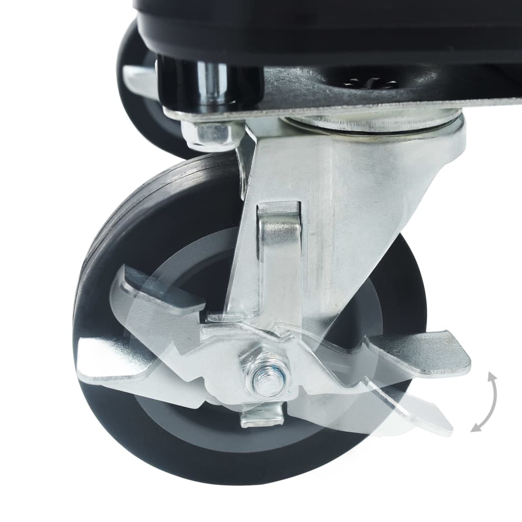 Foldbar transportvogn 150 kg aluminium sølvfarvet - number 9.