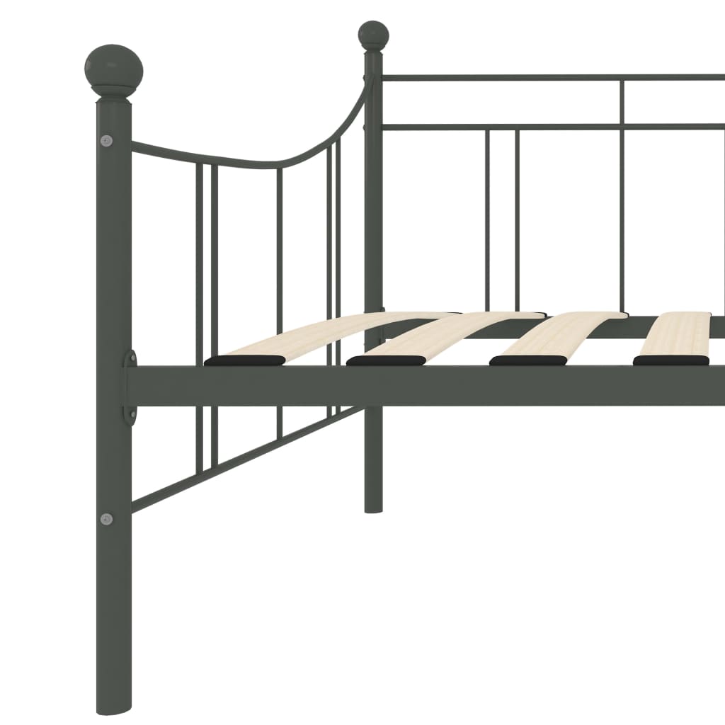 Ramme for daybed metall - grå, 90 x 200 cm - number 6.