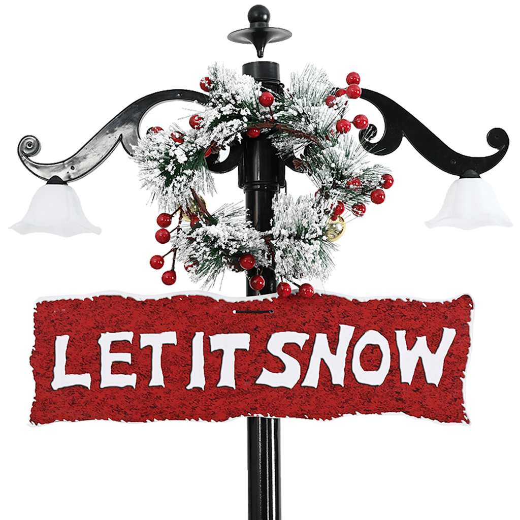 Juletræ med snefald paraplyfod 170 cm pvc blå - number 3.