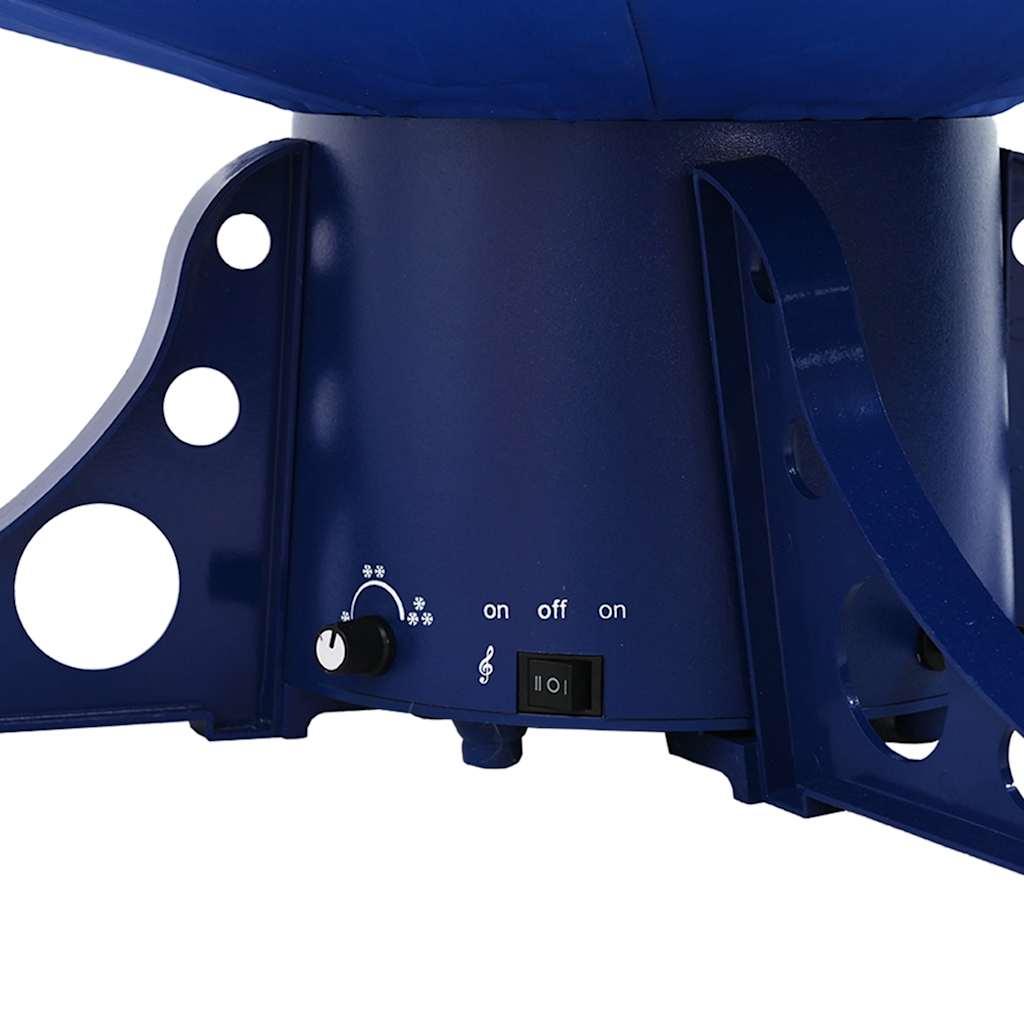 Juletræ med snefald paraplyfod 170 cm pvc blå - number 4.