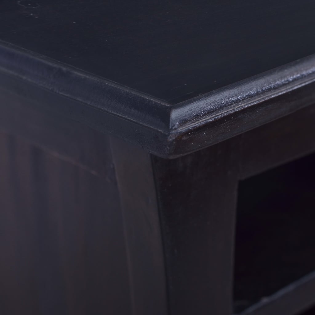 Tv-skab 100x30x45 cm massivt mahognitræ mørkebrun - number 7.