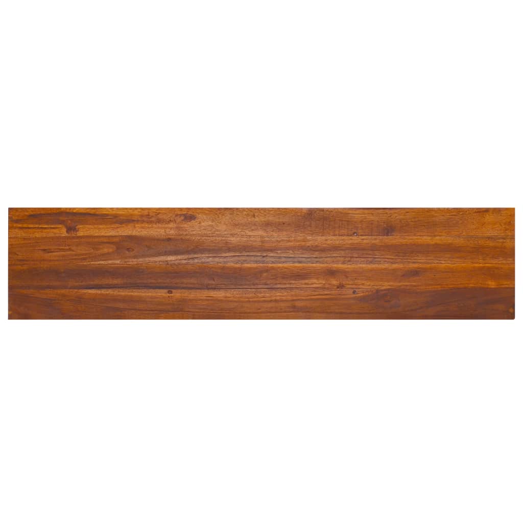 Vegghengt tv-skap 135x30x30 cm heltre teak - number 5.