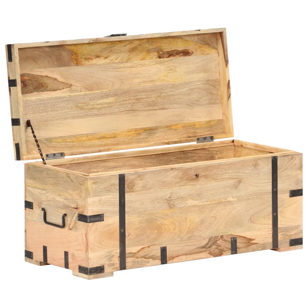 Škrinja za odlaganje 90x40x40 cm masivno drvo manga - number 2.