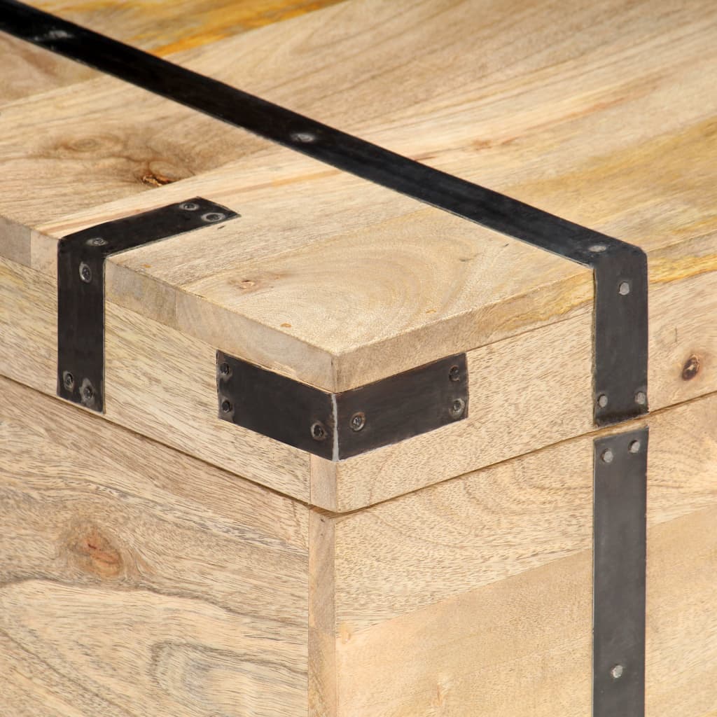 Škrinja za odlaganje 90x40x40 cm masivno drvo manga - number 5.