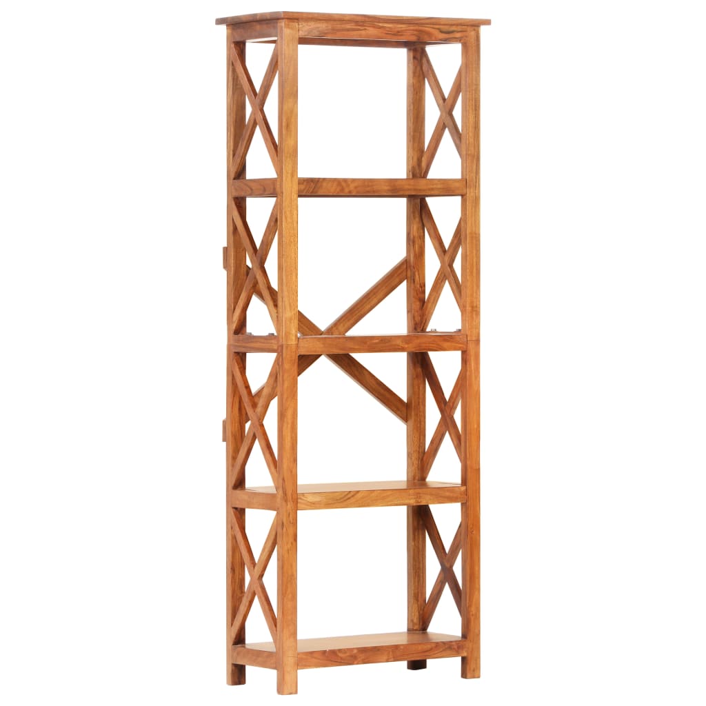 Bokhylle massivt akasietre med honningfinish - 60 x 30 x 160 cm, 1 - number 11.