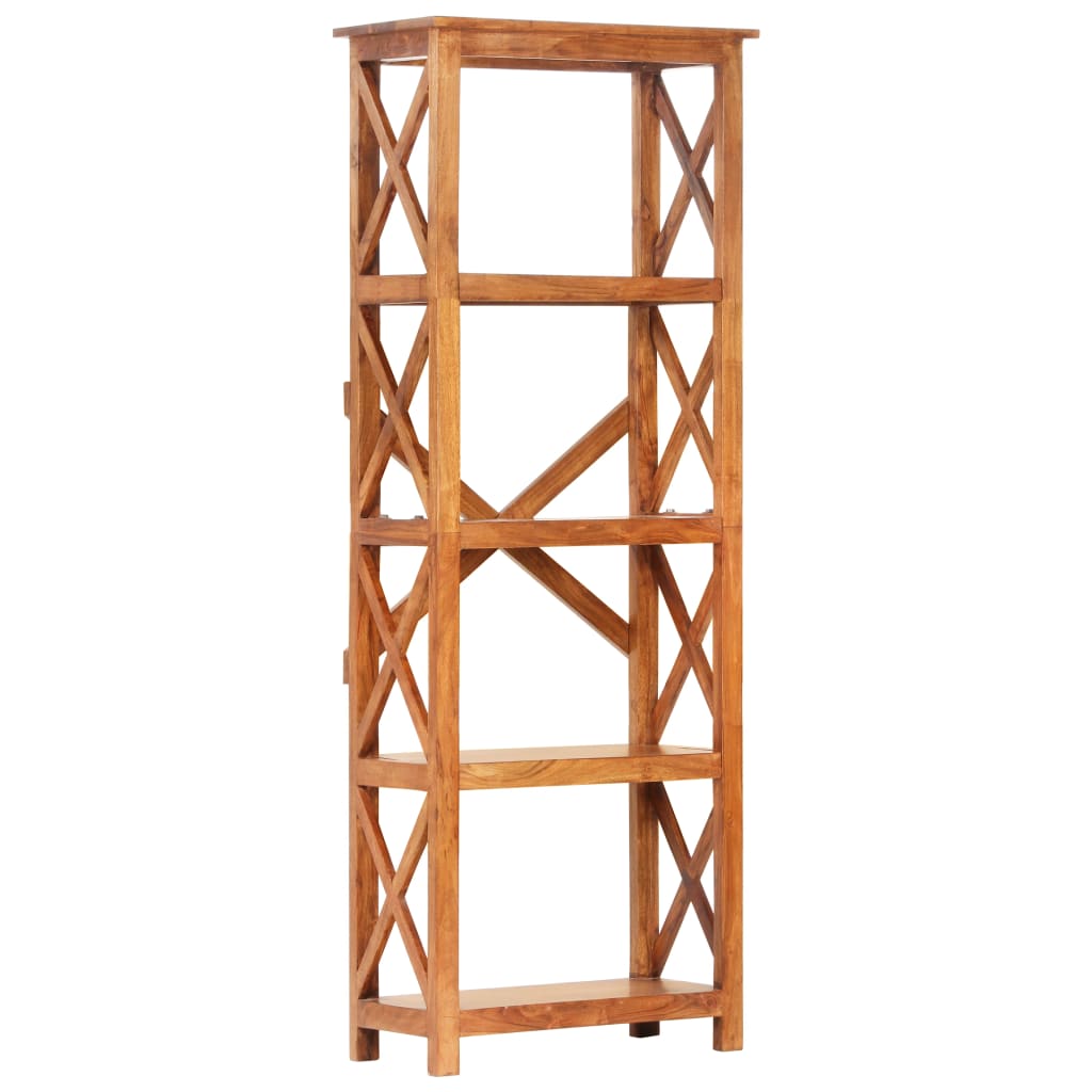 Bokhylle massivt akasietre med honningfinish - 60 x 30 x 160 cm, 1 - number 9.