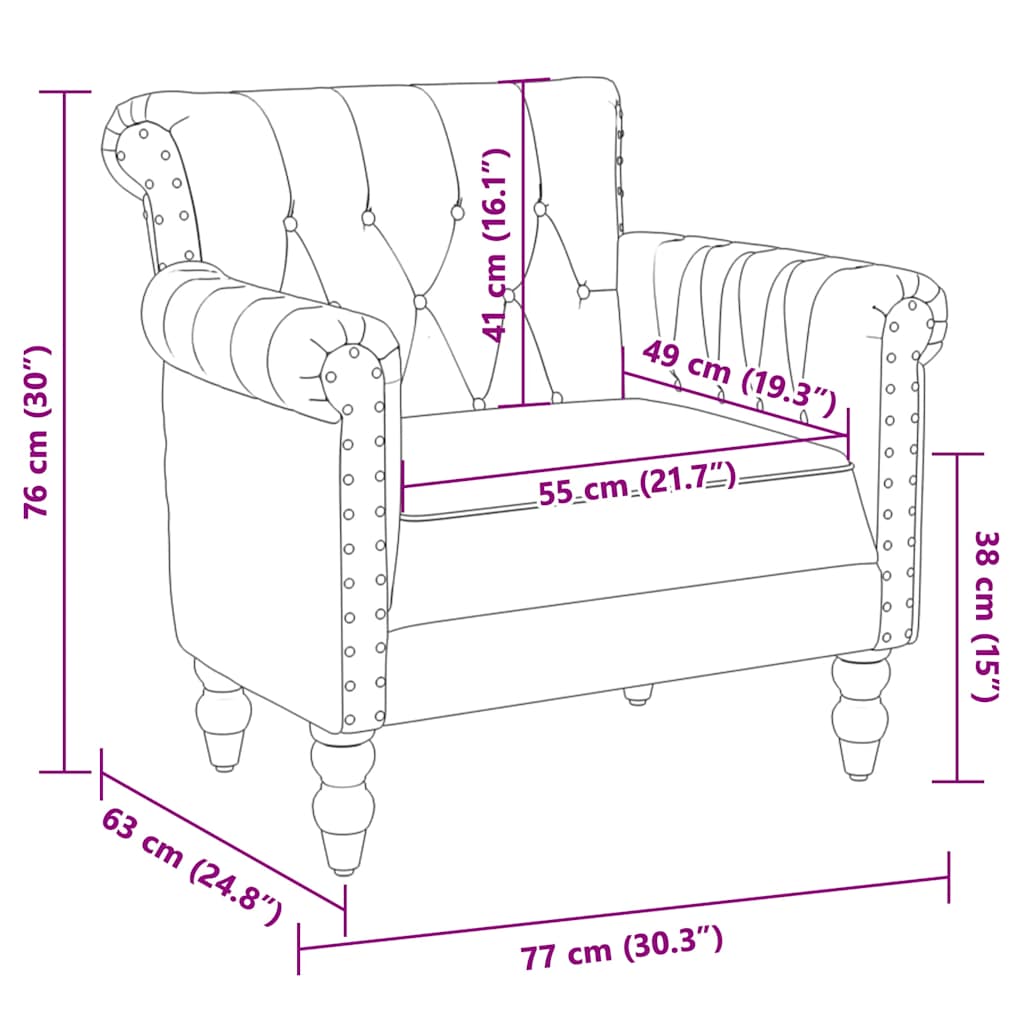 Fotel skóra kozia naturalna - brązowy, 1 - number 9.