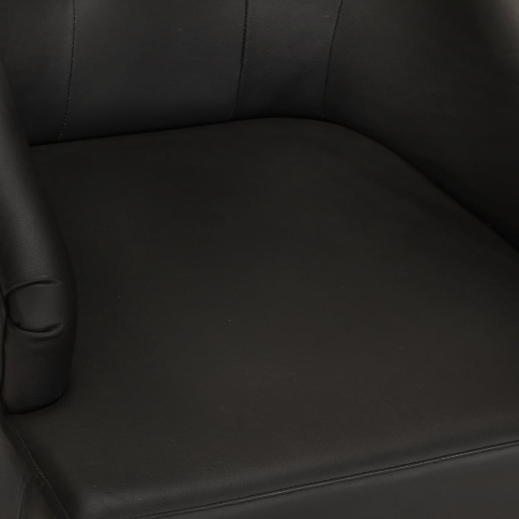 Spisestuestoler stk. ekte geiteskinn - svart, 2 - number 7.