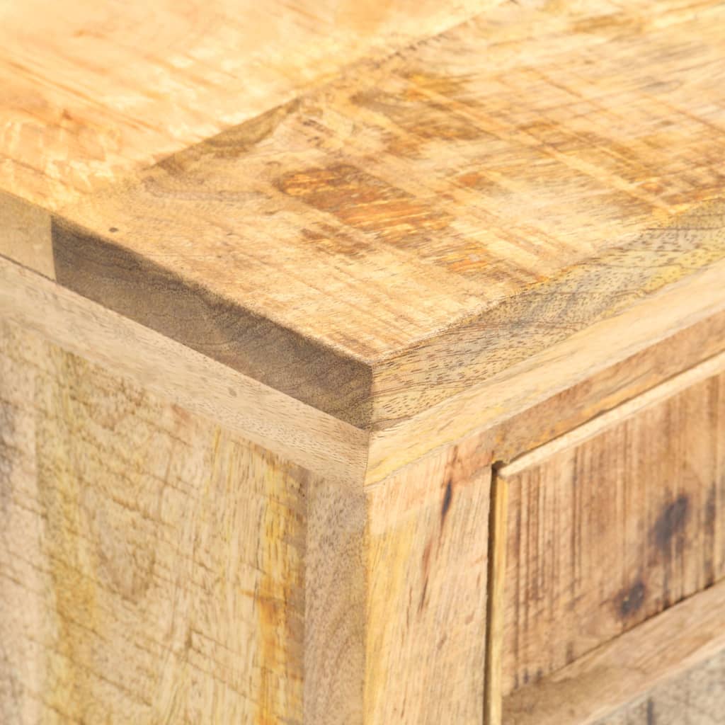 Noćni ormarić 40x30x50 cm masivno drvo manga i prirodne trske - number 5.