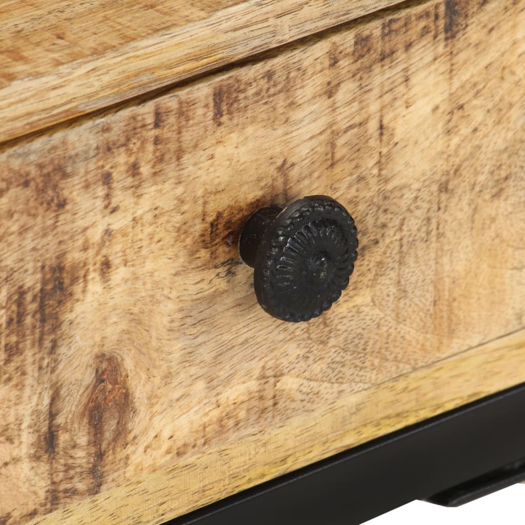 Odkládací stolek ve tvaru u 45x30x61 cm masivní mangové dřevo - number 6.