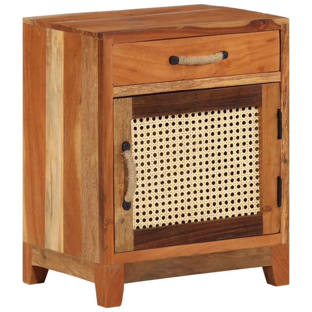 Sängskåp 40x30x50 cm massivt återvunnet trä - number 11.