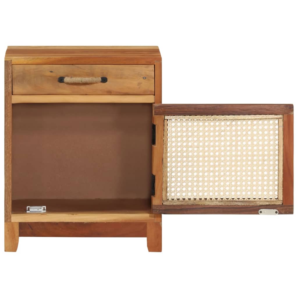 Sängskåp 40x30x50 cm massivt återvunnet trä - number 4.