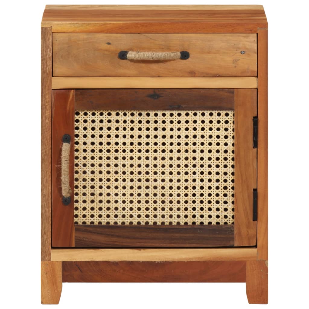 Sängskåp 40x30x50 cm massivt återvunnet trä - number 3.