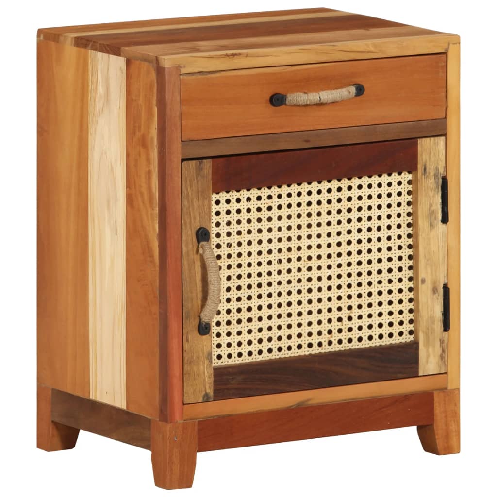 Sängskåp 40x30x50 cm massivt återvunnet trä - number 9.