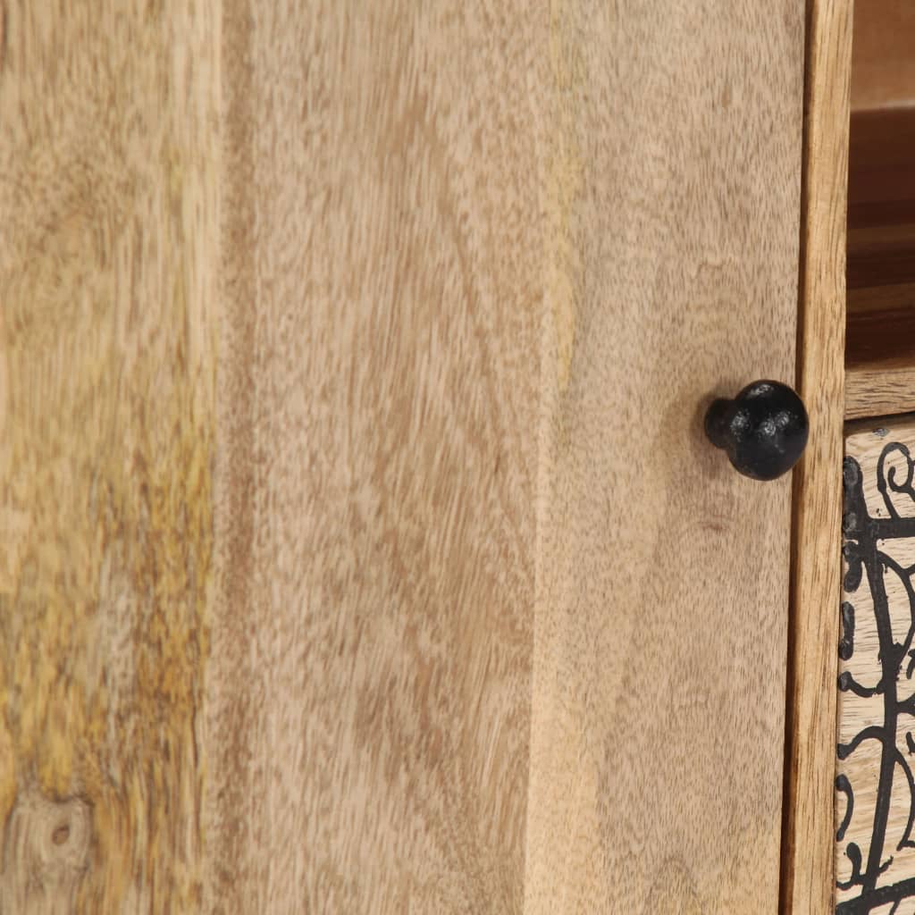 Tv-skab 140x30x40 cm massivt mangotræ - number 8.