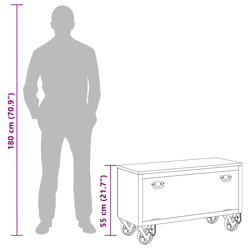 Ormarić za cipele od masivnog drveta manga 86 x 35 x 55 cm - number 11.