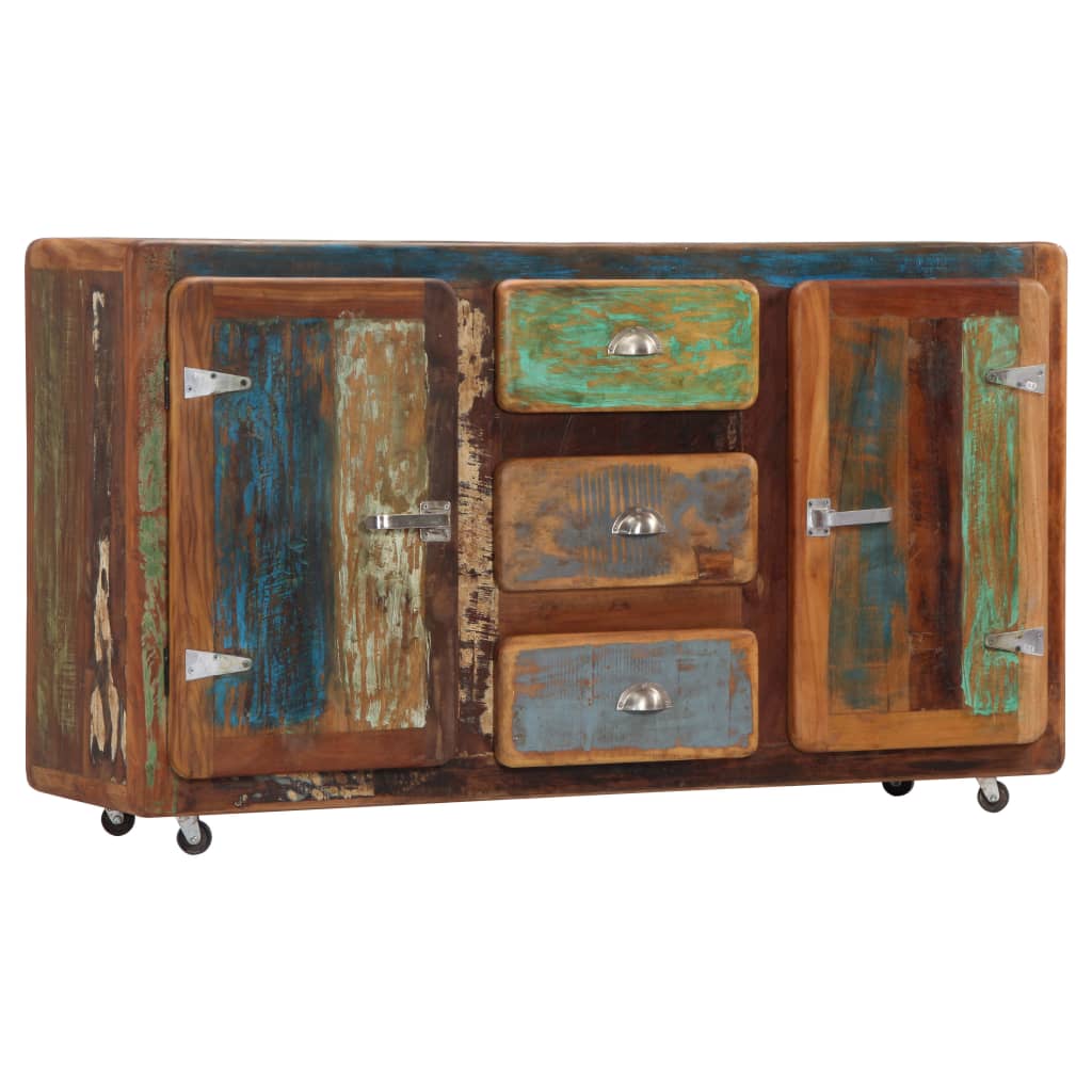 Skænk 150x43x86 cm massivt genbrugstræ - number 12.