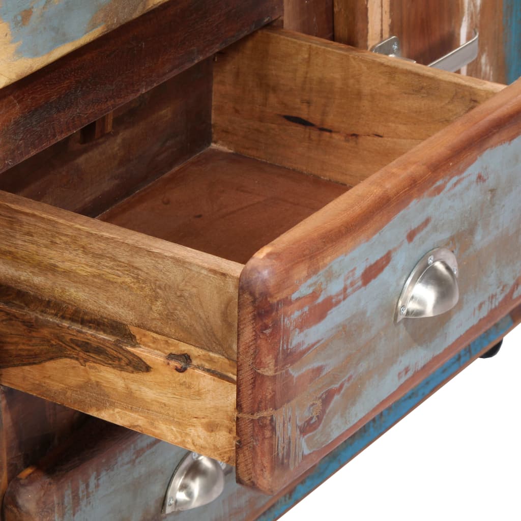 Skænk 150x43x86 cm massivt genbrugstræ - number 7.