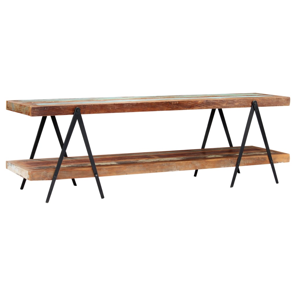 Tv cabinet 160x40x50 cm solid recycled wood - number 10.