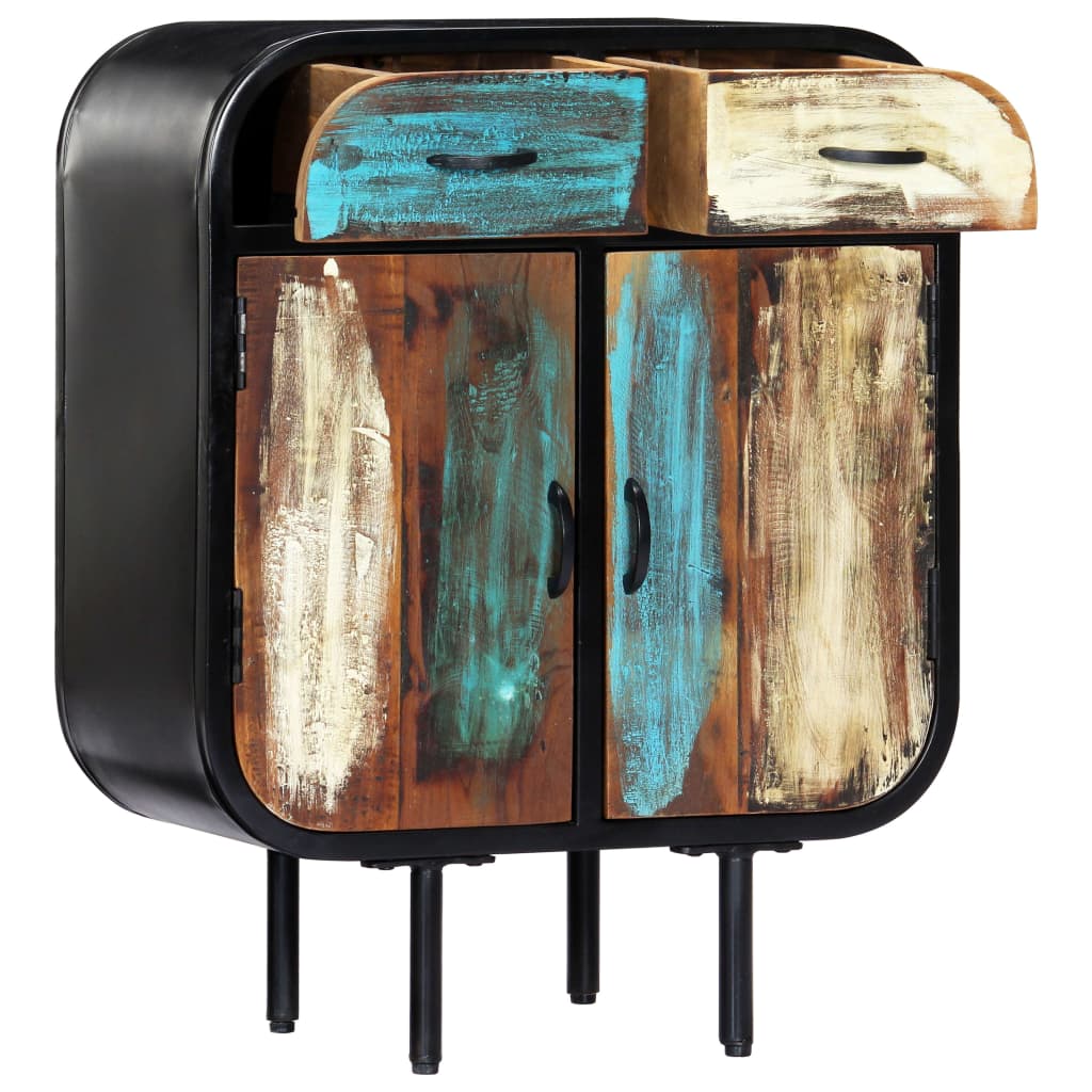 Sideboard 60x30x75 cm solid recycled wood - number 4.