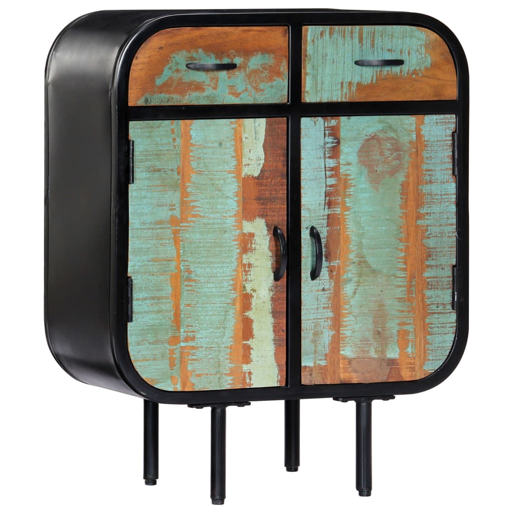 Sideboard 60x30x75 cm solid recycled wood - number 8.