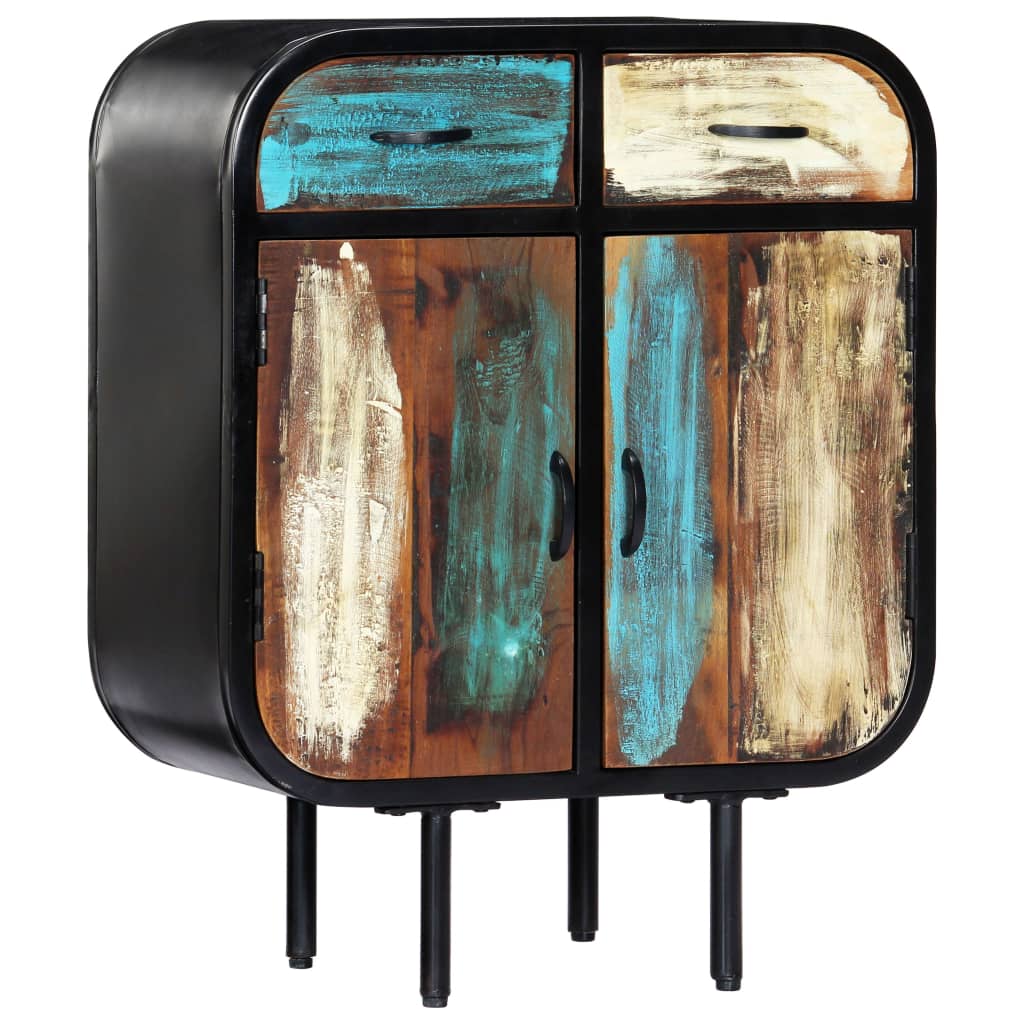 Sideboard 60x30x75 cm solid recycled wood - number 10.