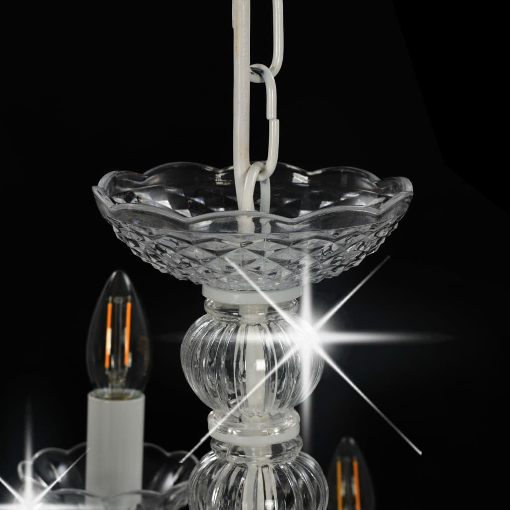 Lustre 2 étages 15 ampoules e14 - blanc, 1 - number 7.