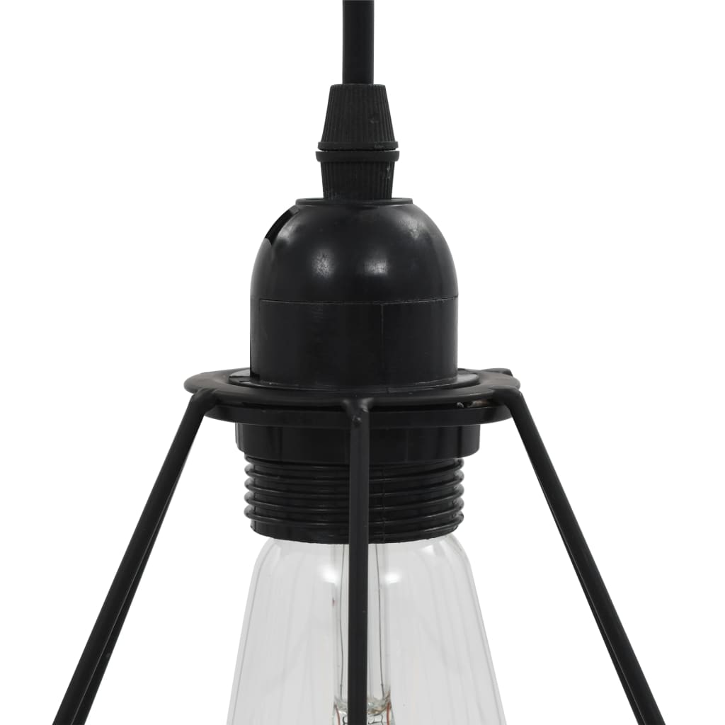 Ceiling lamp with diamond design 3 x e27 bulbs black - number 6.