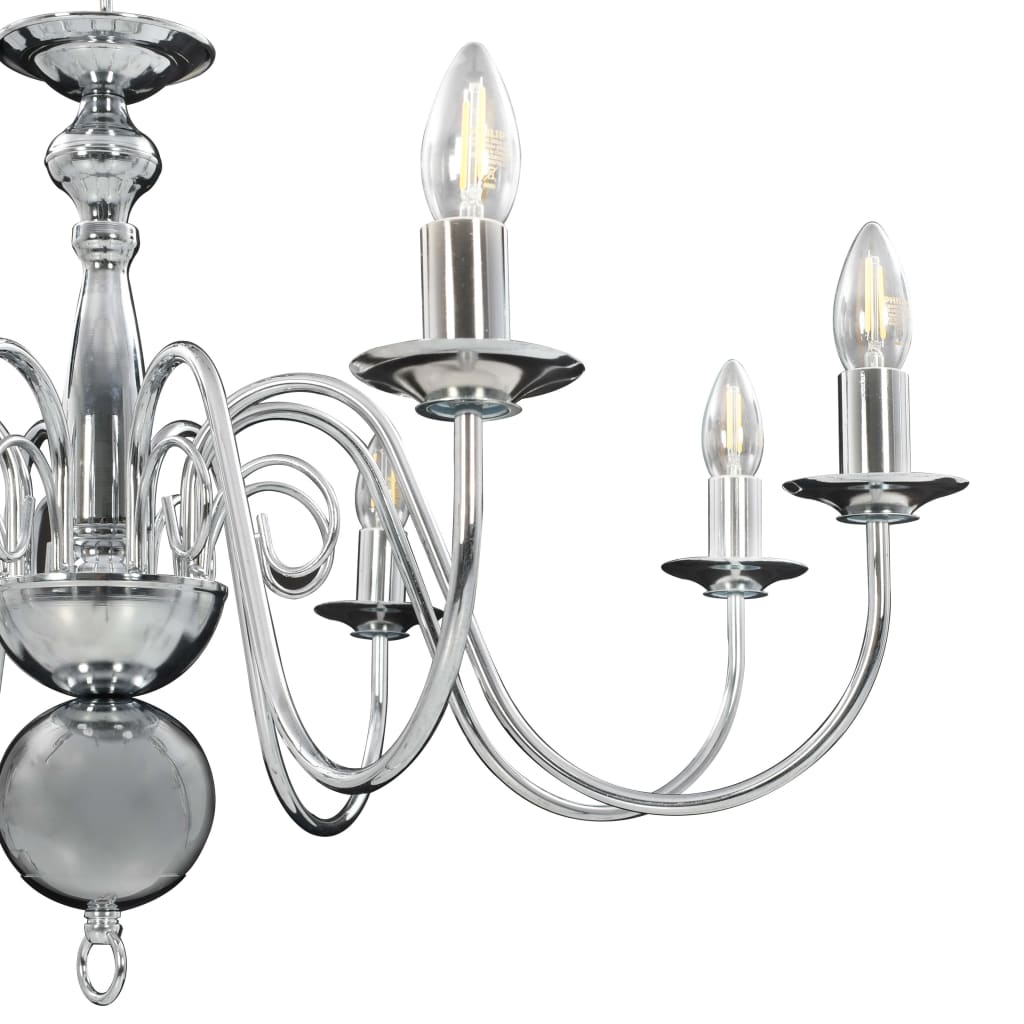 Chandelier 8 x e14 bulbs silver-colored - silver, 1 - number 11.