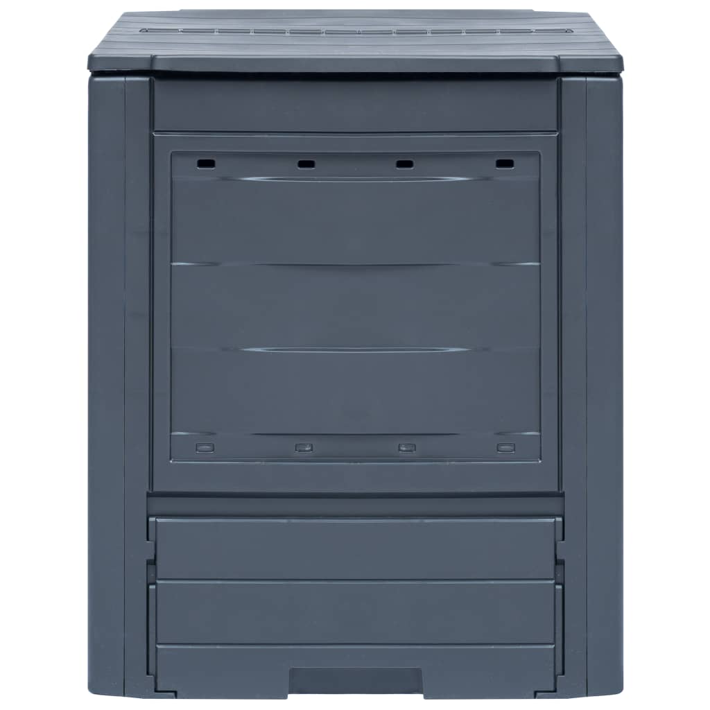 Compost container for the garden 260 l 60 x 60 x 73 cm grey - number 2.