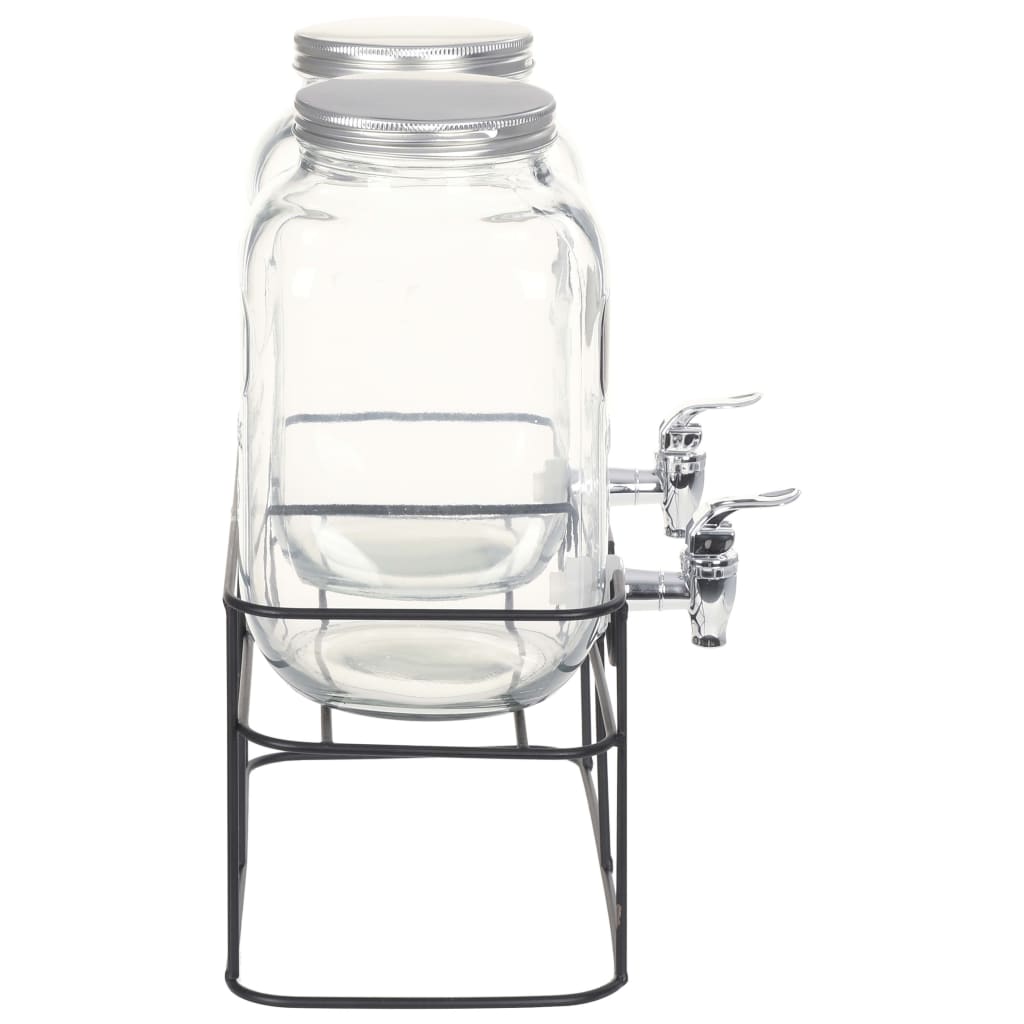 Drikkevaredispensersæt 2 stk. med stativ 2 x 4 l glas - number 4.