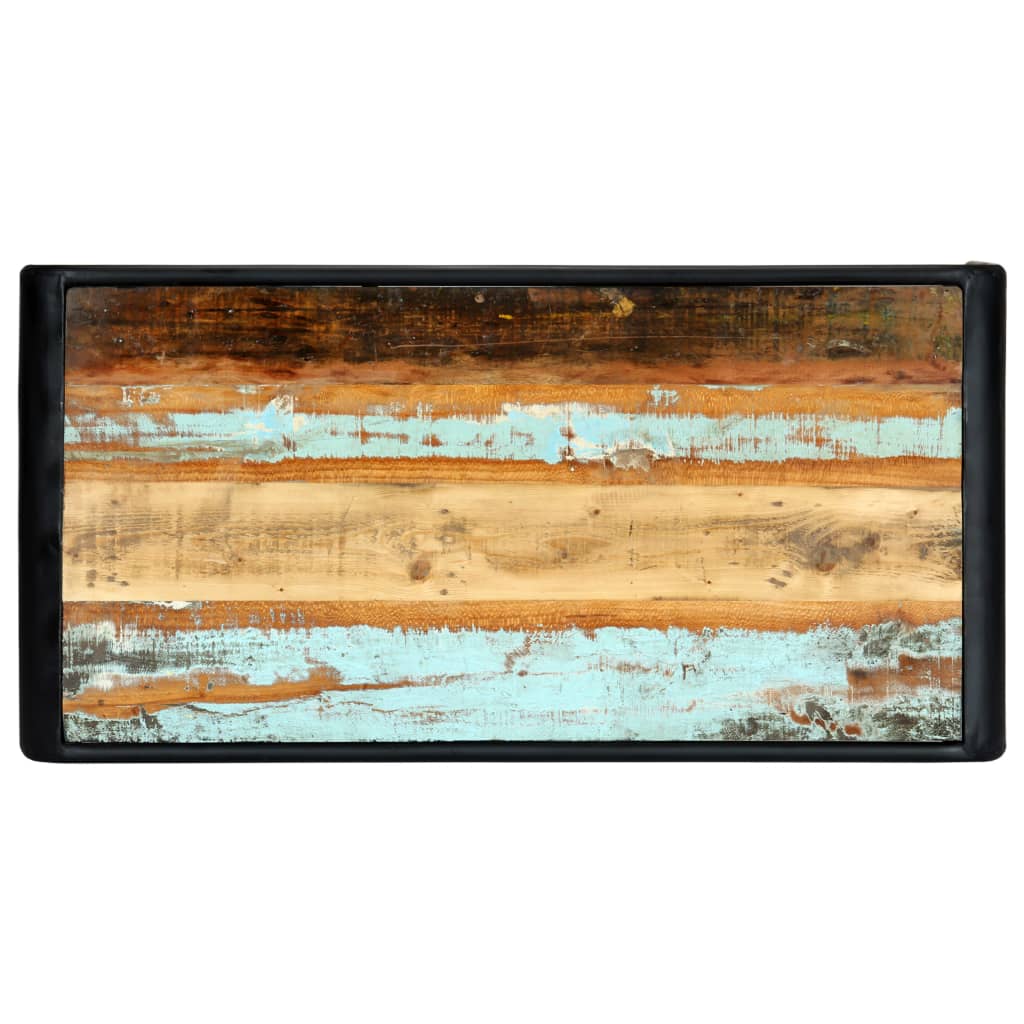 Spisebord massivt genbrugstræ - flerfarvet, 118 x 60 x 76 cm, 1 - number 4.