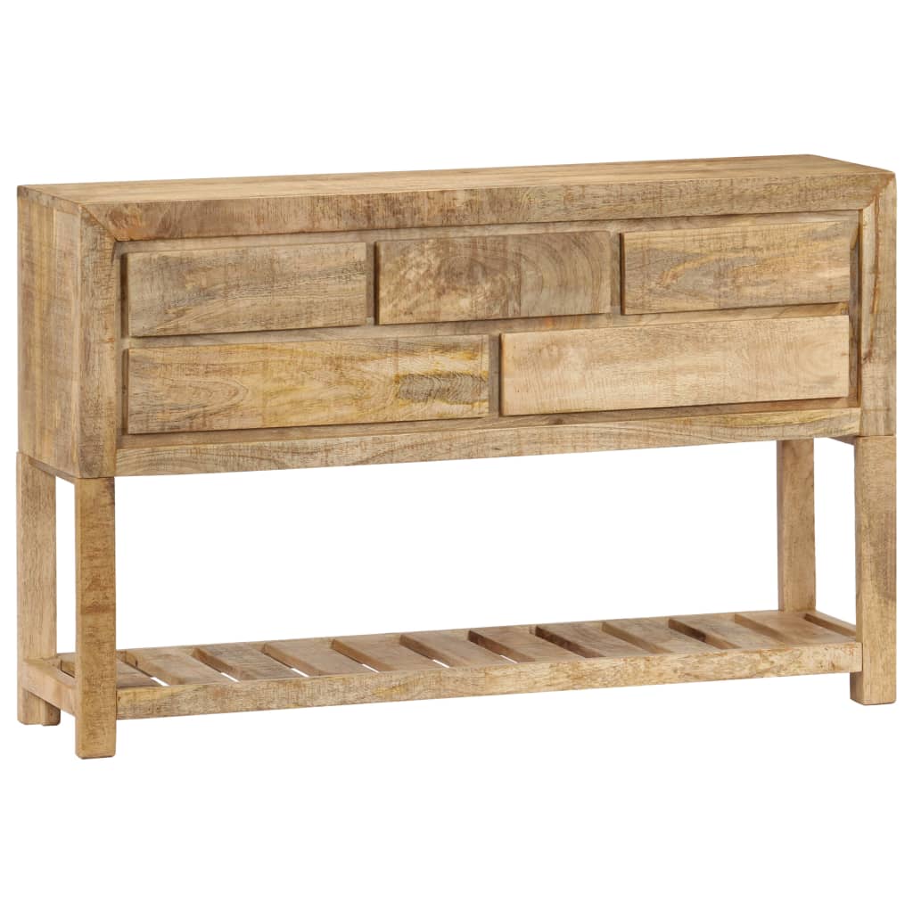 Sideboard in solid mango wood 120 x 30 x 75 cm - number 12.