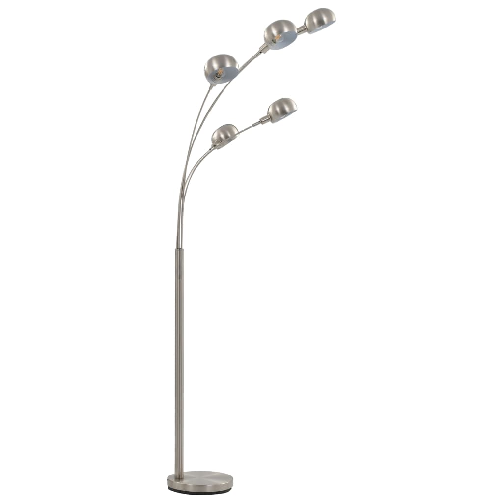 Lampadaire 200 cm 5 x e14 argenté - argenté et blanc, 1 - number 4.