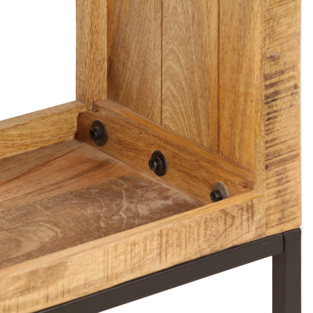 Bokhylle 40 x 30 x 175 cm massivt mangotre - number 5.