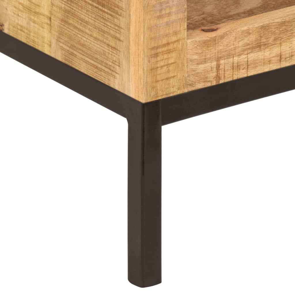 Bokhylle 40 x 30 x 175 cm massivt mangotre - number 7.