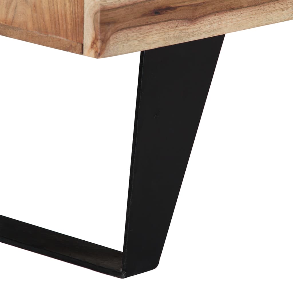 Skænk 150 x 40 x 79 cm massivt akacietræ - number 7.