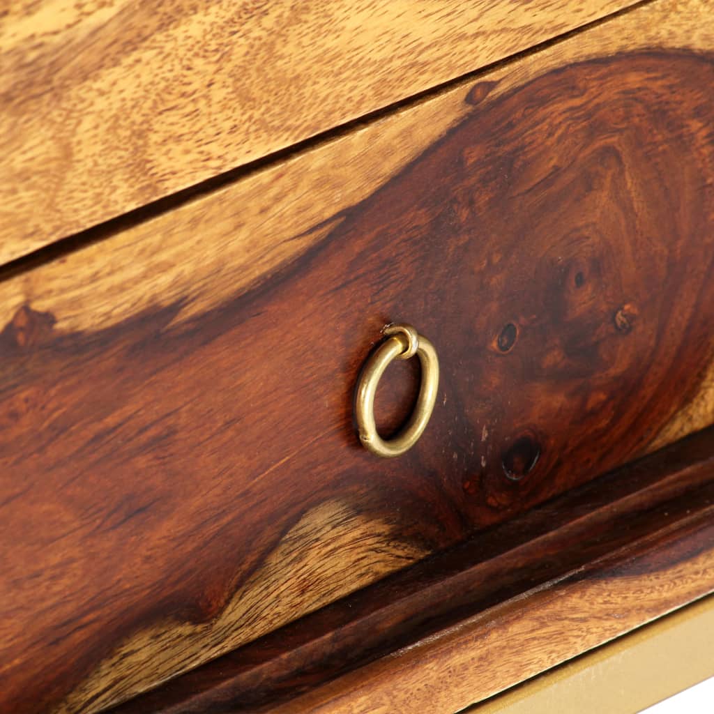 Tv cabinet 140x30x45 cm solid sheesham wood - number 9.