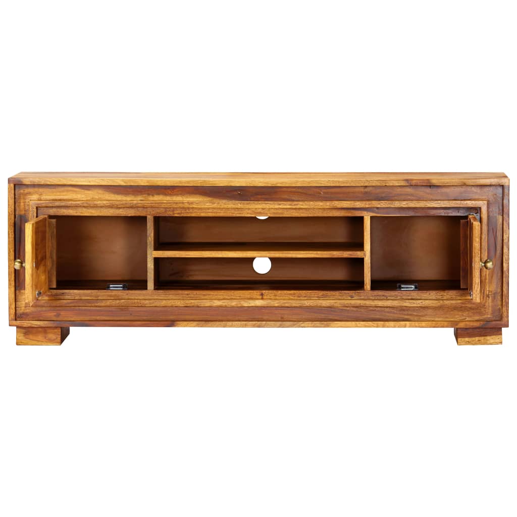 Tv cabinet 118x30x40 cm solid sheesham wood - number 4.