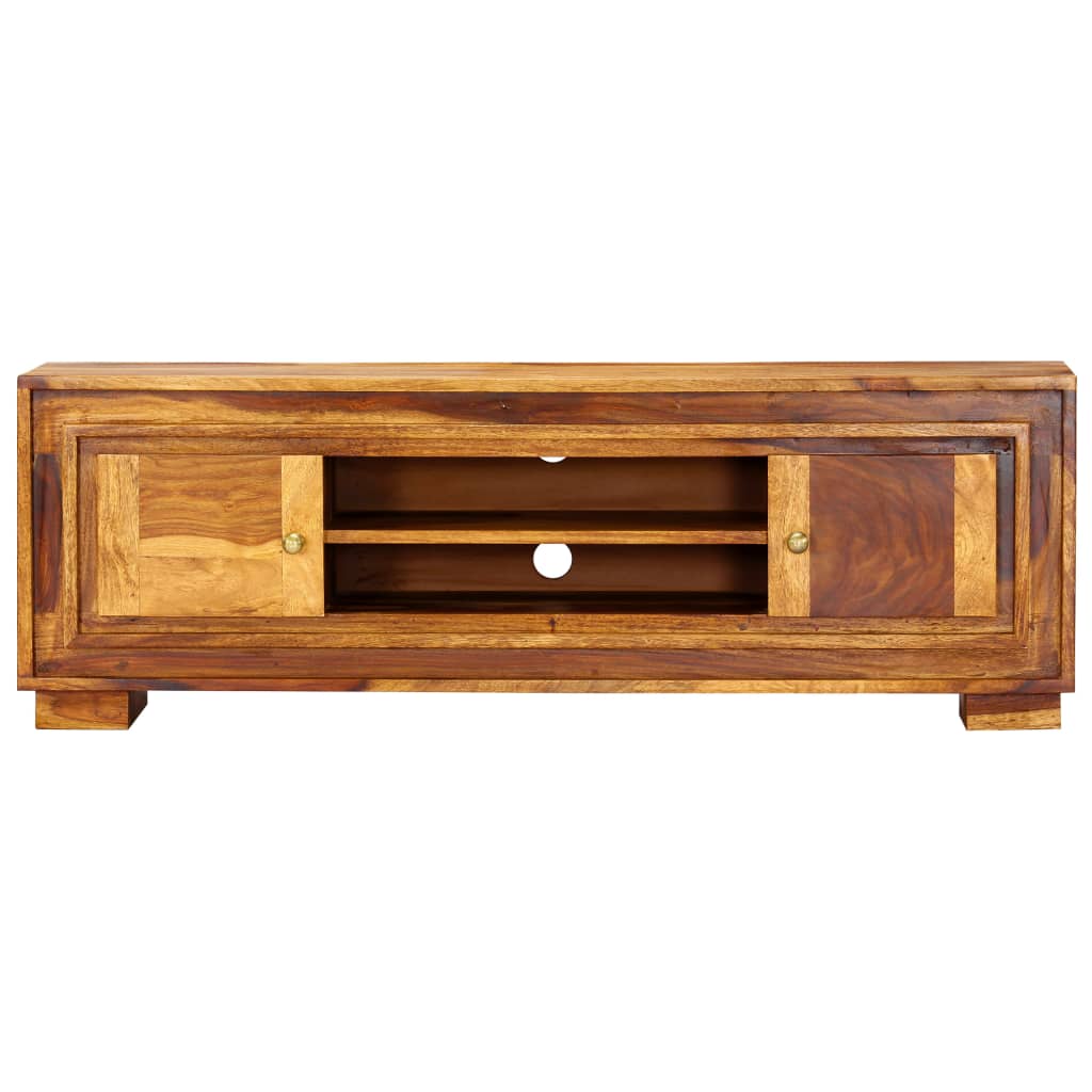 Tv cabinet 118x30x40 cm solid sheesham wood - number 3.