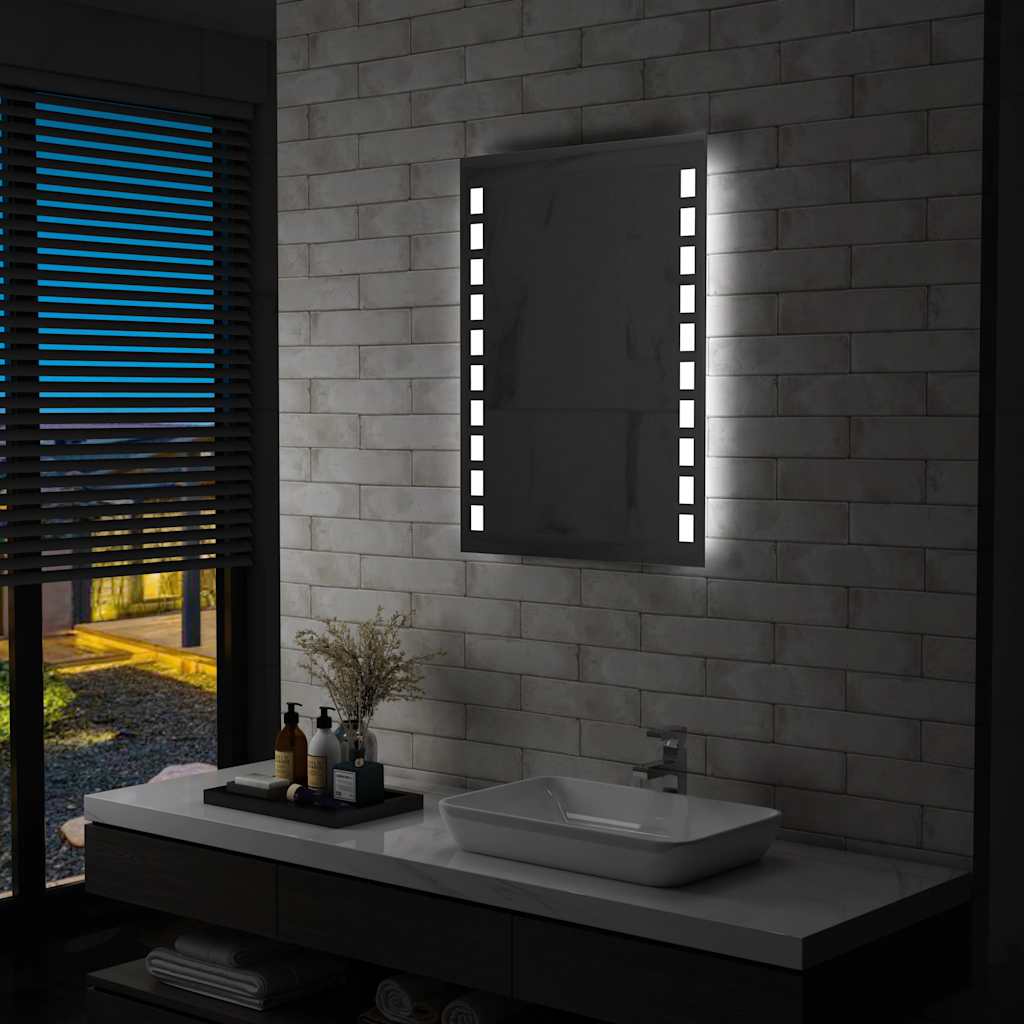 Led wall mirror for the bathroom - 60 x 80 cm, 1 - number 1.
