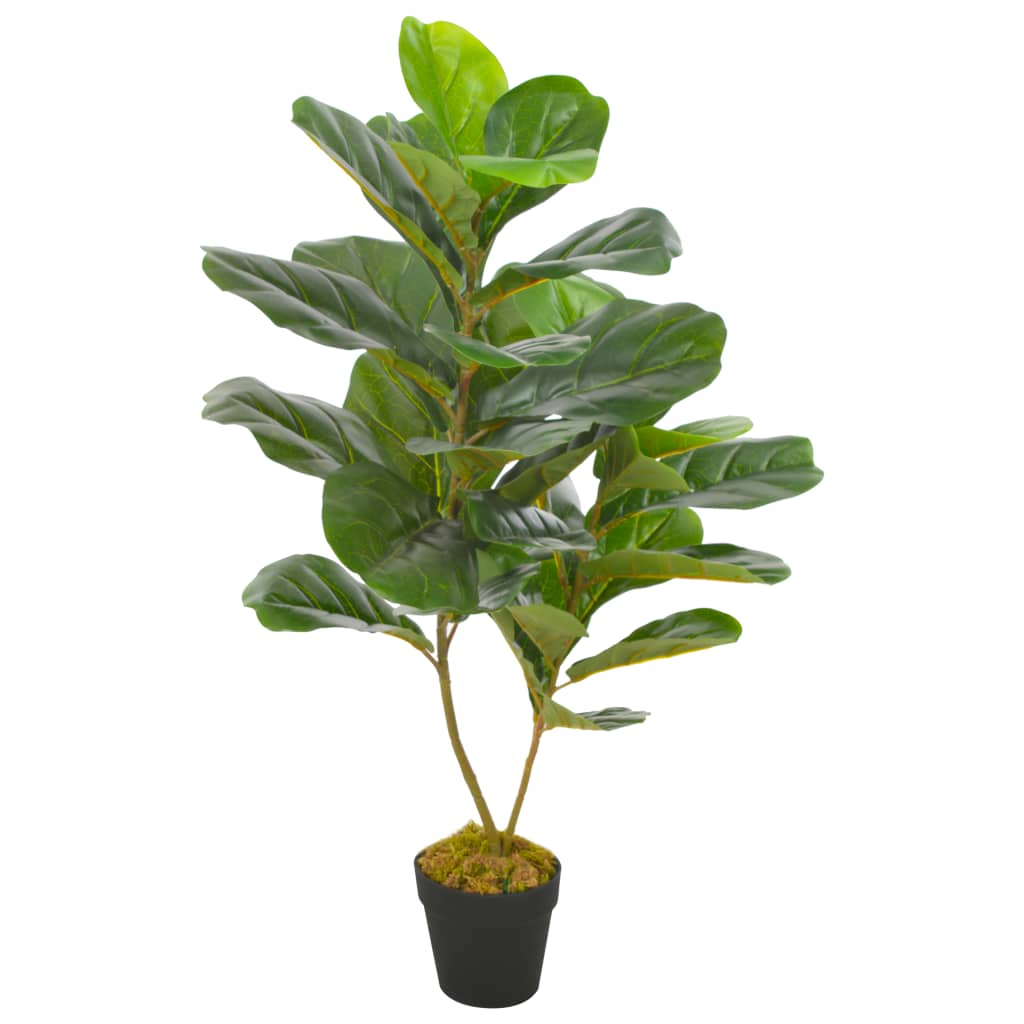 Kunstig plante violinfigen med urtepotte grøn 90 cm - number 1.