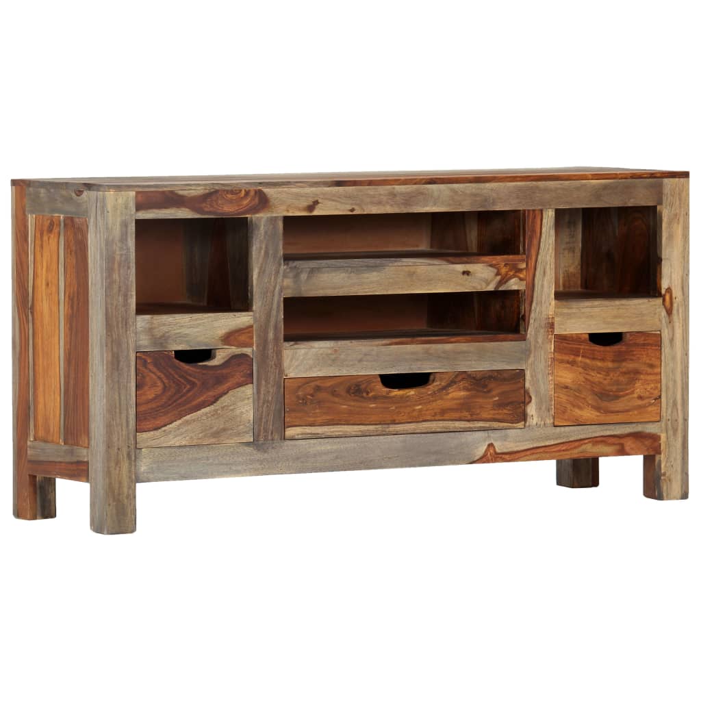 Skænk 100x30x50 cm massivt sheeshamtræ grå - number 12.