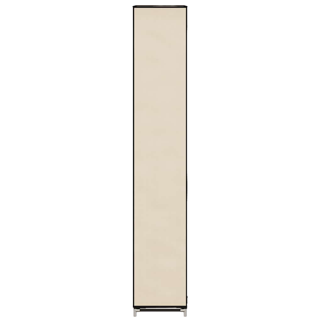 Ormarić za cipele s poklopcem 57 x 29 x 162 cm tkanina krem boje - number 4.