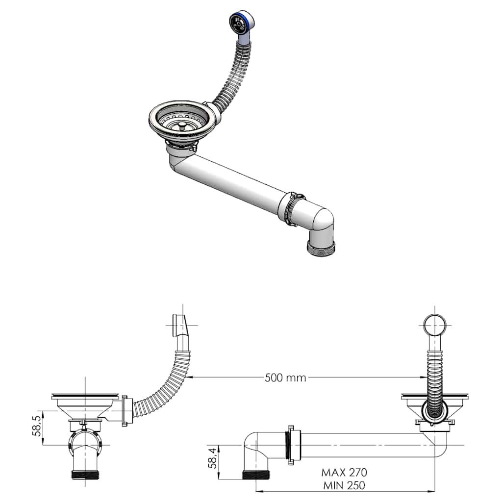 Køkkenvask granit enkelt vask beige - number 6.